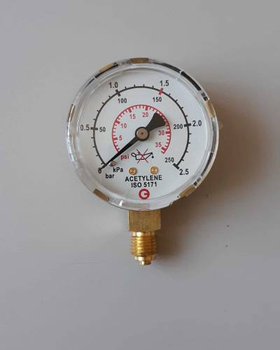 Sudura Autogen si Sudura Electrica: Manometru Acetilena 0-2.5 bari GCE