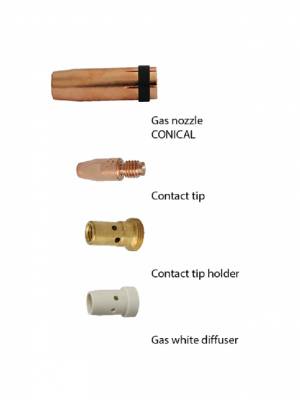 Imagine 2 Pistolet sudare MIG-MAG GCE MIGSTAR PRO 511, 4m, racire cu lichid