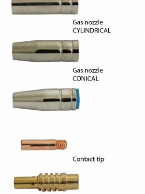 Imagine 2 Pistolet sudare MIG-MAG GCE MIGSTAR PRO 150, 4m, racire cu gaz