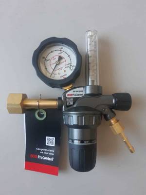 Imagine 1 Regulator de presiune cu debitmetru Argon/CO2 GCE ProControl 200bari 32l/min